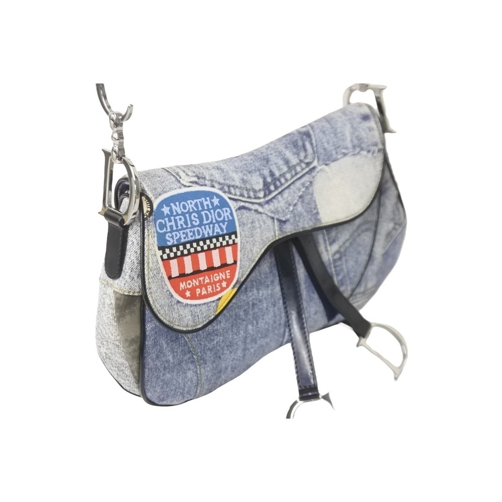Dior Saddle Christian bag denim Galliano - Picture 5 of 9
